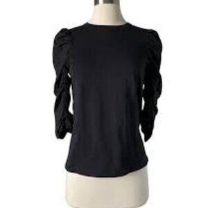 See by Chloe ruched 3/4 sleeve top